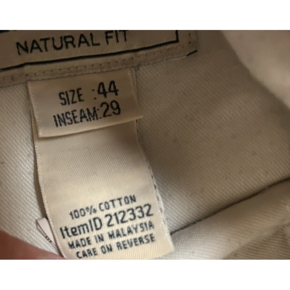 LL Bean Natural‎ Fit Pants Mens 44x29 Khaki - Picture 5 of 6